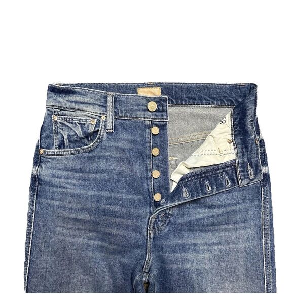 Mother Double Hiker Skimp Jeans Womens 27 in Love Bombs - Picture 5 of 9